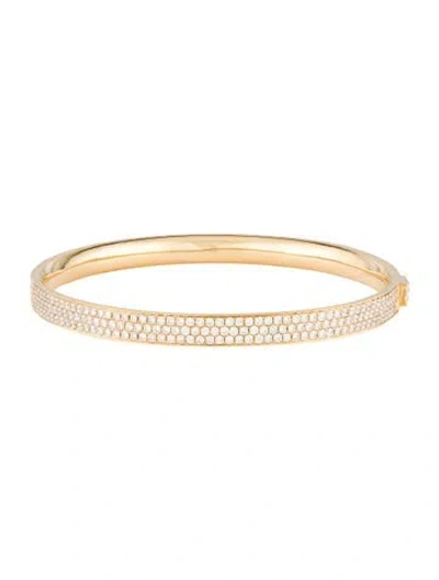 Pre-owned Bracelet 18k 5.00ctw Diamond Bangle , 7.5" In Multi