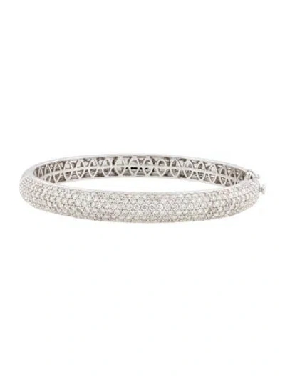Pre-owned Bracelet 18k 5.02ctw Diamond Bangle , 6.75" In Multi