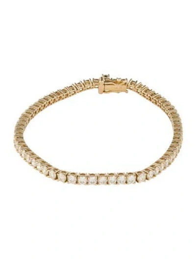 Pre-owned Bracelet 18k 5.05ctw Diamond Tennis , 7" In Multi