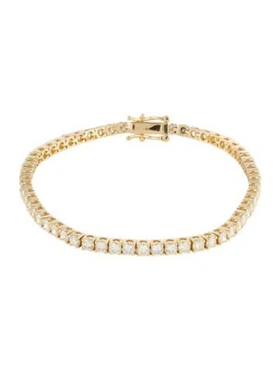 Pre-owned Bracelet 18k 5.18ctw Diamond Tennis , 6.75" In Multi