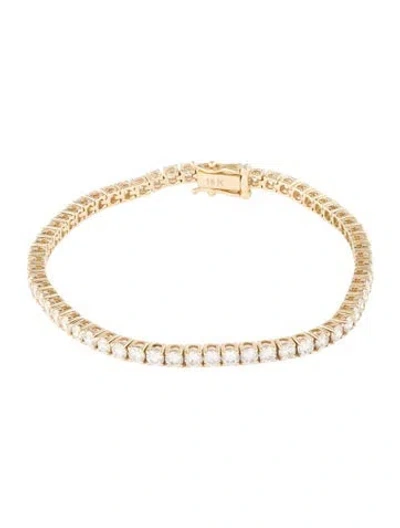Pre-owned Bracelet 18k 5.22ctw Diamond Tennis , 6.75" In Multi