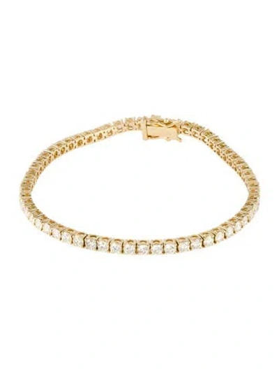 Pre-owned Bracelet 18k 5.31ctw Diamond Tennis , 6.75" In Multi