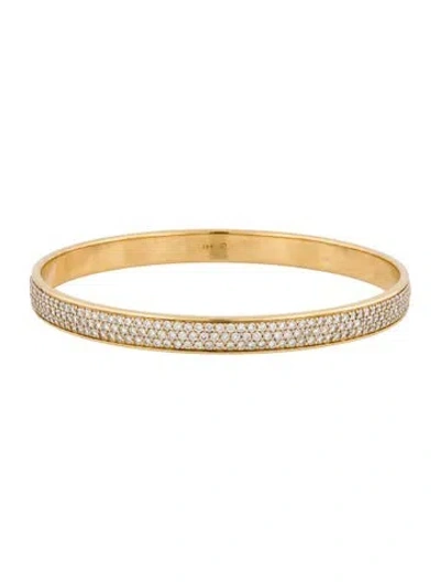 Pre-owned Bracelet 18k 5.35ctw Diamond Bangle , 8.25" In Multi