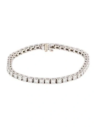 Pre-owned Bracelet 18k 5.40ctw Diamond Tennis , 6.5" In Multi