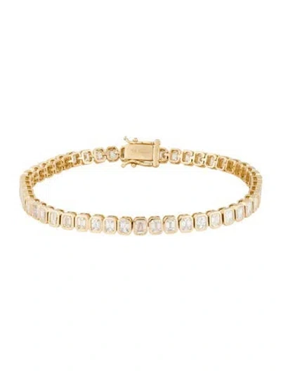 Pre-owned Bracelet 18k 5.41ctw Diamond Tennis , 7" In Multi