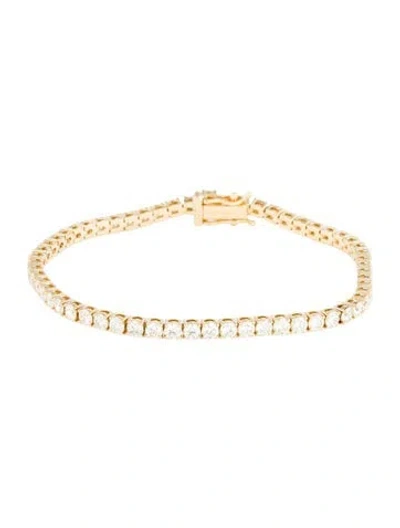 Pre-owned Bracelet 18k 5.67ctw Diamond Tennis , 7" In Multi