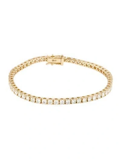 Pre-owned Bracelet 18k 5.76ctw Diamond Link , 7" In Multi
