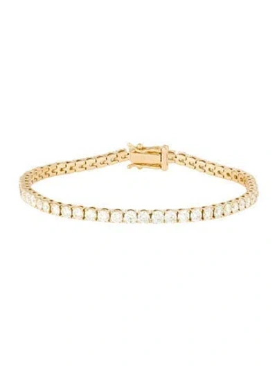 Pre-owned Bracelet 18k 5.76ctw Diamond Tennis , 7" In Multi