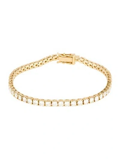 Pre-owned Bracelet 18k 5.88ctw Diamond Tennis , 7" In Multi
