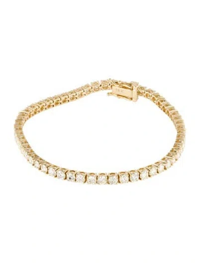 Pre-owned Bracelet 18k 6.05ctw Diamond Tennis , 6.75" In Multi