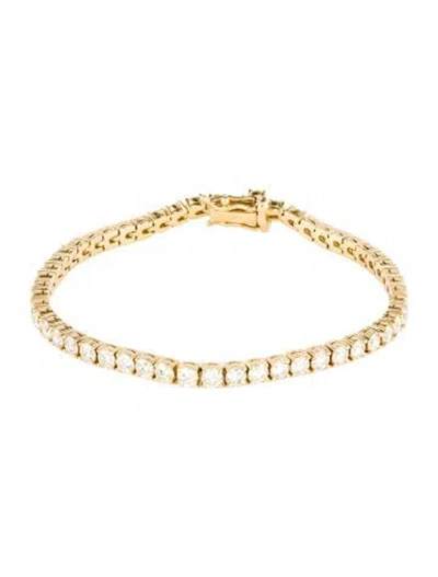 Pre-owned Bracelet 18k 6.32ctw Diamond Tennis , 6.75" In Multi