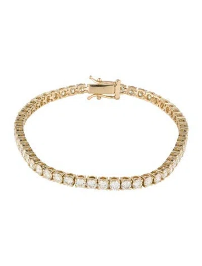 Pre-owned Bracelet 18k 6.55ctw Diamond Tennis , 7" In Multi