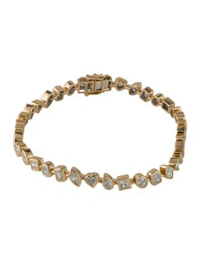 Pre-owned Bracelet 18k 6.62ctw Diamond Link , 7" In Multi