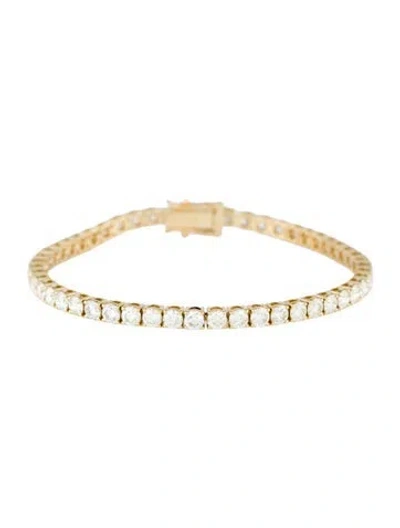 Pre-owned Bracelet 18k 7.48ctw Diamond Tennis , 7" In Multi