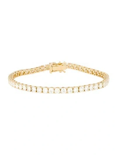 Pre-owned Bracelet 18k 7.49ctw Diamond Tennis , 6.75" In Multi