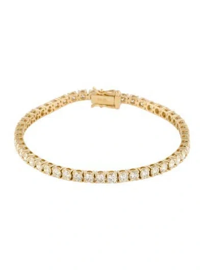 Pre-owned Bracelet 18k 7.62ctw Diamond Tennis S, 6.75" In Multi
