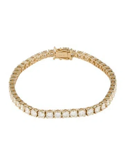 Pre-owned Bracelet 18k 7.67ctw Diamond Tennis , 7" In Multi