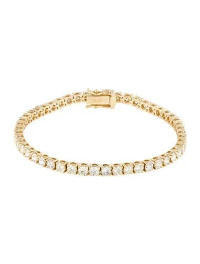 Pre-owned Bracelet 18k 7.79ctw Diamond Link , 7" In Multi