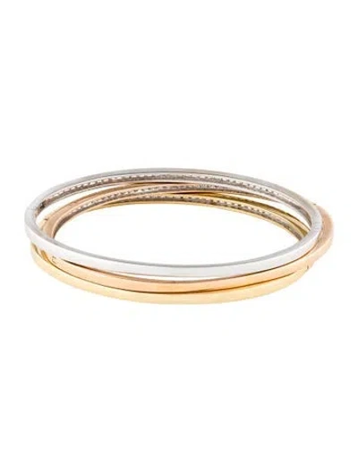 Pre-owned Bracelet 18k 8.19ctw Diamond Bangle, 6.5", 6.5" In Multi