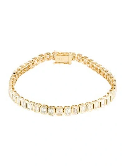 Pre-owned Bracelet 18k 8.26ctw Diamond Link , 7" In Multi