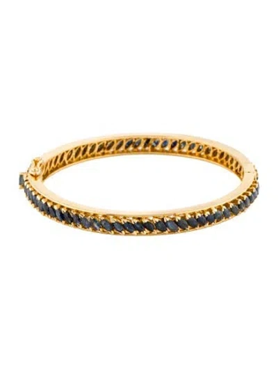 Pre-owned Bracelet 18k 8.58ctw Sapphire Bangle , 7" In Multi