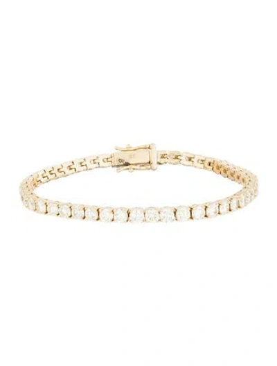 Pre-owned Bracelet 18k 8.61ctw Diamond Tennis Link , 6.75" In Multi