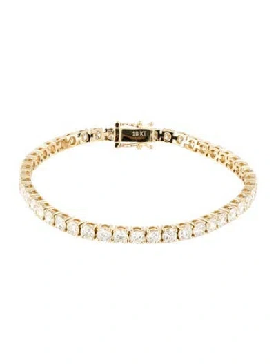 Pre-owned Bracelet 18k 8.66ctw Diamond Link , 6.75" In Multi