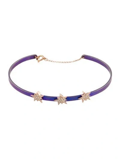 Pre-owned Bracelet 18k & Titanium Diamond Starburst Station , 7" In Multi