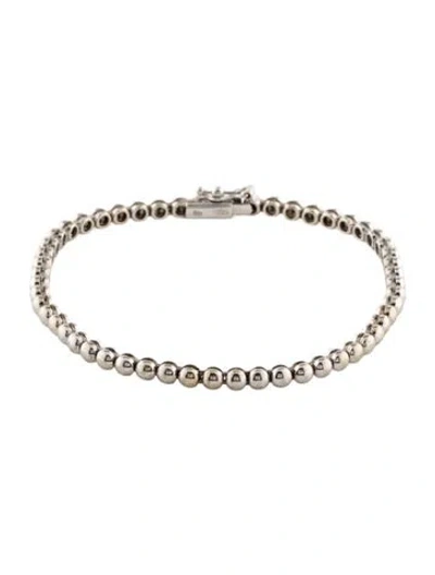 Pre-owned Bracelet 18k Bead , 7" In Multi