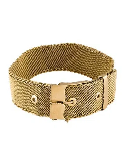 Pre-owned Bracelet 18k Buckle Link , 7.25" In Multi