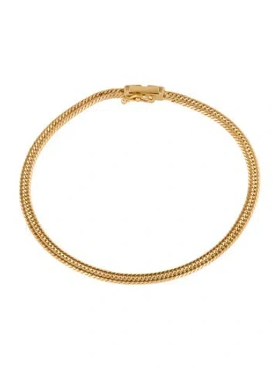 Pre-owned Bracelet 18k Chain Link , 7" In Multi