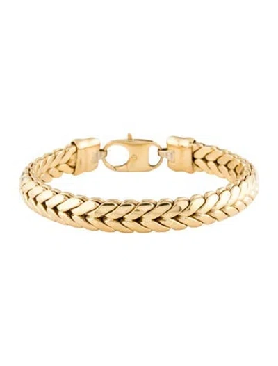 Pre-owned Bracelet 18k Chain Link , 7.75" In Multi