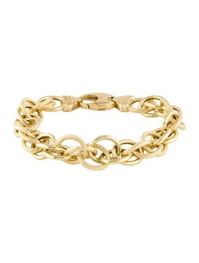 Pre-owned Bracelet 18k Circle Link , 7" In Multi