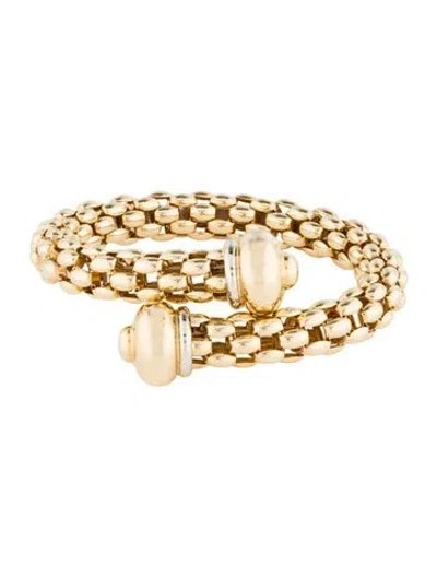Pre-owned Bracelet 18k Cuff , 6.75" In Multi