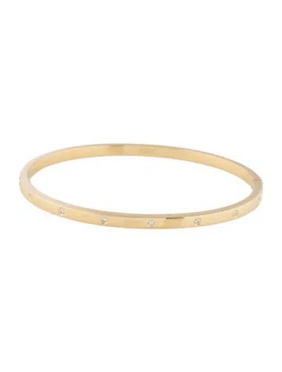 Pre-owned Bracelet 18k Diamond Bangle, 6.25" In Multi