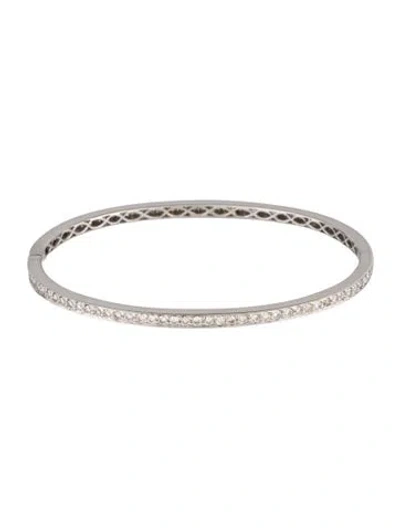 Pre-owned Bracelet 18k Diamond Bangle , 6.25" In Multi