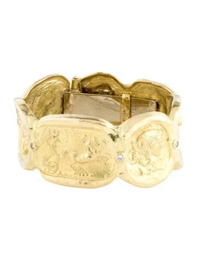 Pre-owned Bracelet 18k Diamond Bangle , 6.5" In Multi