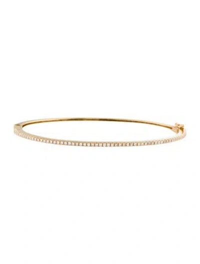 Pre-owned Bracelet 18k Diamond Bangle , 7.25" In Multi