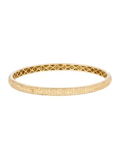 Pre-owned Bracelet 18k Diamond Bangle , 7.5" In Multi