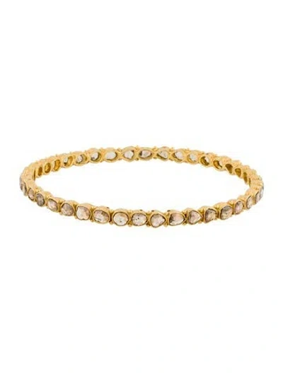 Pre-owned Bracelet 18k Diamond Bangle , 7.75" In Multi