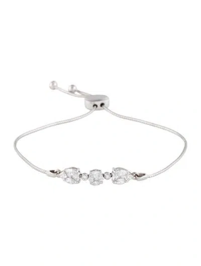 Pre-owned Bracelet 18k Diamond , 8.75" In Multi