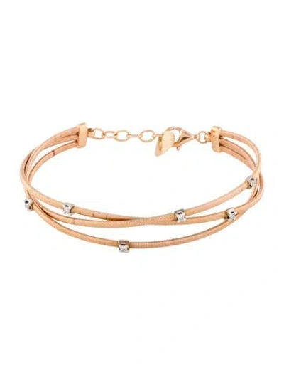 Pre-owned Bracelet 18k Diamond Multistrand , 7.5"