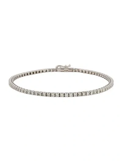 Pre-owned Bracelet 18k Diamond Tennis , 7" In Multi