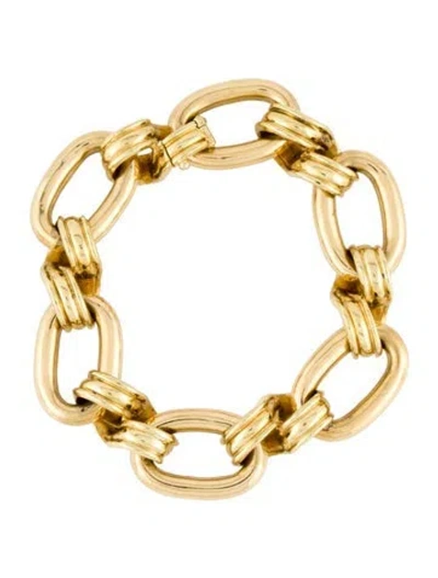 Pre-owned Bracelet 18k Link , 6.75" In Multi