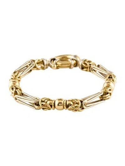 Pre-owned Bracelet 18k Link , 6.75" In Multi