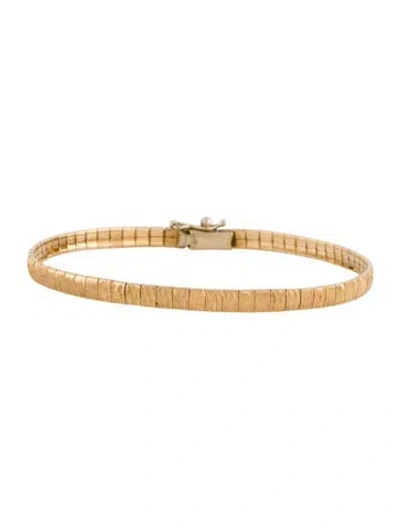 Pre-owned Bracelet 18k Link , 7" In Multi