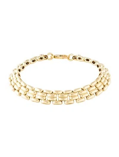 Pre-owned Bracelet 18k Link , 7.25" In Multi