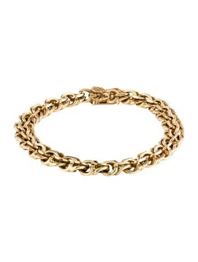 Pre-owned Bracelet 18k Link , 7.5" In Multi