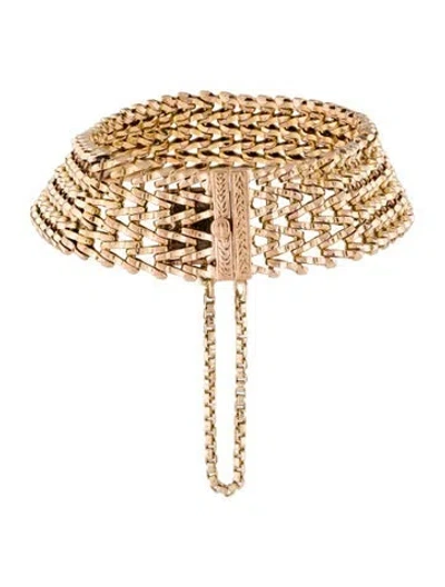 Pre-owned Bracelet 18k Link , 7.5" In Multi