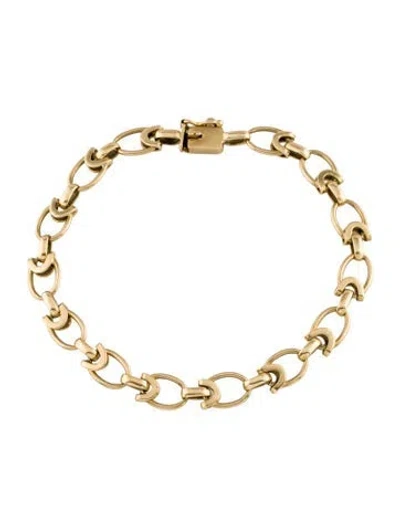 Pre-owned Bracelet 18k Link , 8" In Multi